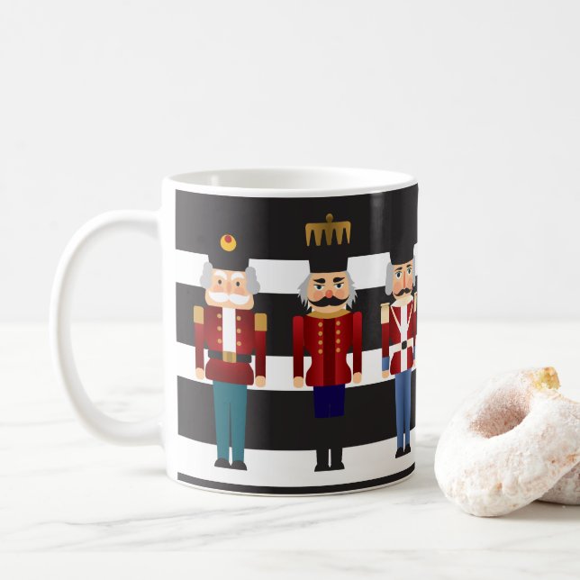 Weihnachtsfeiertags-Nussknacker Kaffeetasse (Mit Donut)