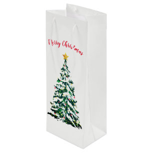 Weihnachtsfeiertags-Papier-Geschenk-Tasche Geschenktüte Für Weinflaschen