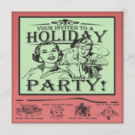 Weihnachtsfeiertags-Party Einladung