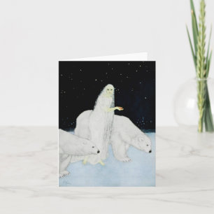 Weihnachtsfeiertags-Winter-polarer Feiertagskarte