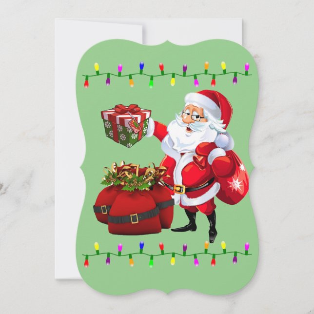 Weihnachtsfeiertagskarte - Begrüßungskarte, Weihna Karte (Vorderseite)