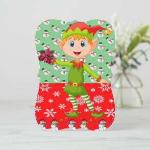Weihnachtsfeiertagskarte, Elf Karte