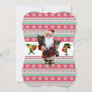 Weihnachtsfeiertagskarte, Elf Karte