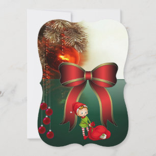 Weihnachtsfeiertagskarte, Elf Karte