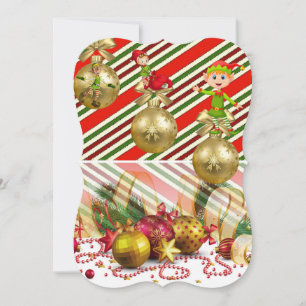 Weihnachtsfeiertagskarte, Elf Karte