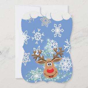 Weihnachtsfeiertagskarte, Rentier Karte