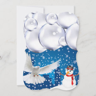 Weihnachtsfeiertagskarte - Snowman Karte
