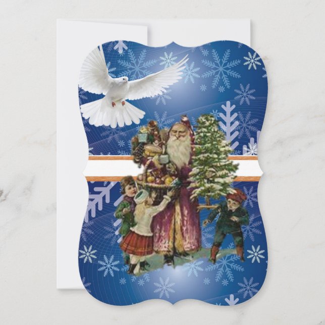 Weihnachtsfeiertagskarte, Vintag Karte (Vorderseite)