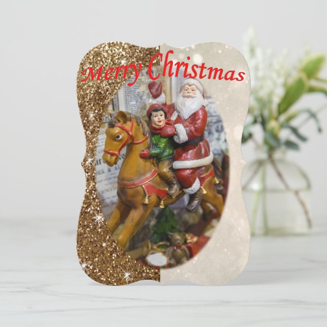 Weihnachtsfeiertagskarte, Weihnachtsfeiertag Karte (Stehend Vorderseite)