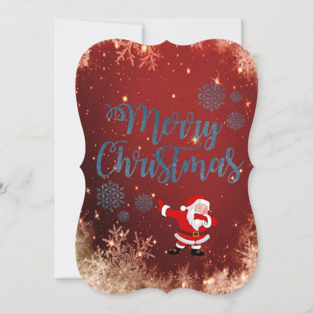 Weihnachtsfeiertagskarte, Weihnachtsfeiertag Karte (Vorderseite)