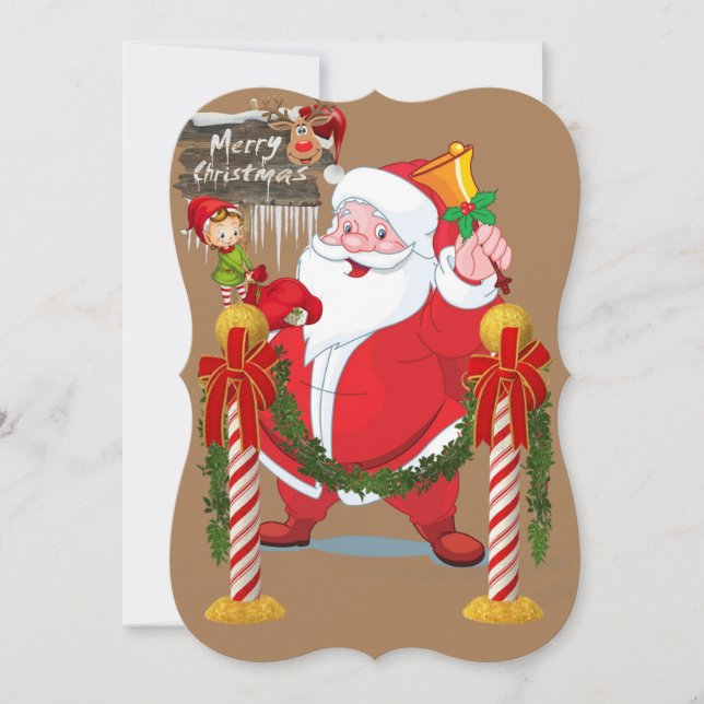 Weihnachtsfeiertagskarte, Weihnachtsfeiertag, Weih Karte (Vorderseite)