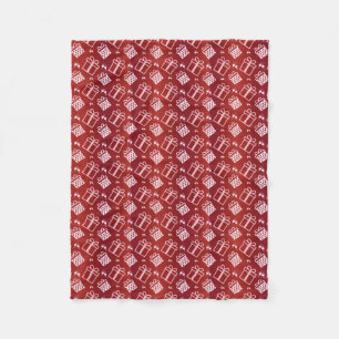 Weihnachtsfeiertagsmuster Fleecedecke