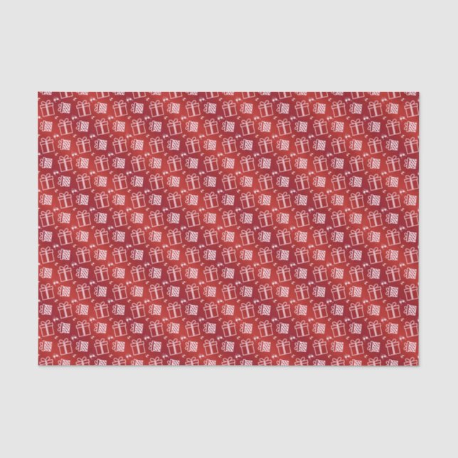 Weihnachtsfeiertagsmuster Seidenpapier (Vorderseite)