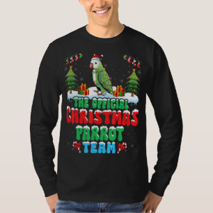 Weihnachtsfeierteam - Papagei-Weihnachtsmannmütze T-Shirt