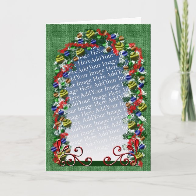 Weihnachtsfenster Benutzerdefiniertes Foto Vorlage (Vorderseite)