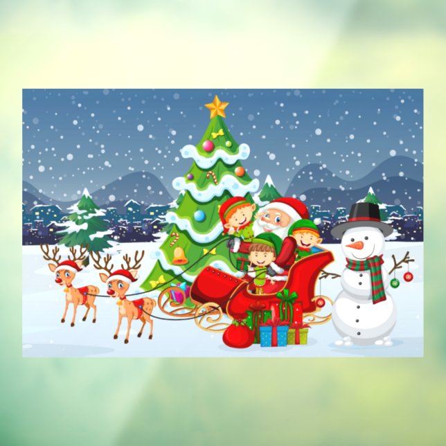 Weihnachtsfenster Fensteraufkleber (Blatt 3)