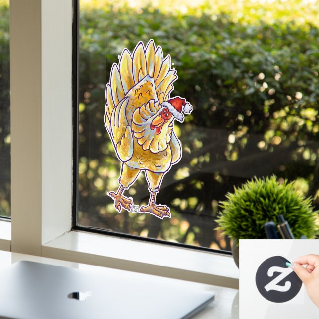 Weihnachtsfenster für Feiertage Fensteraufkleber (Büro)