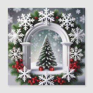 Weihnachtsfenster Magnetkarte