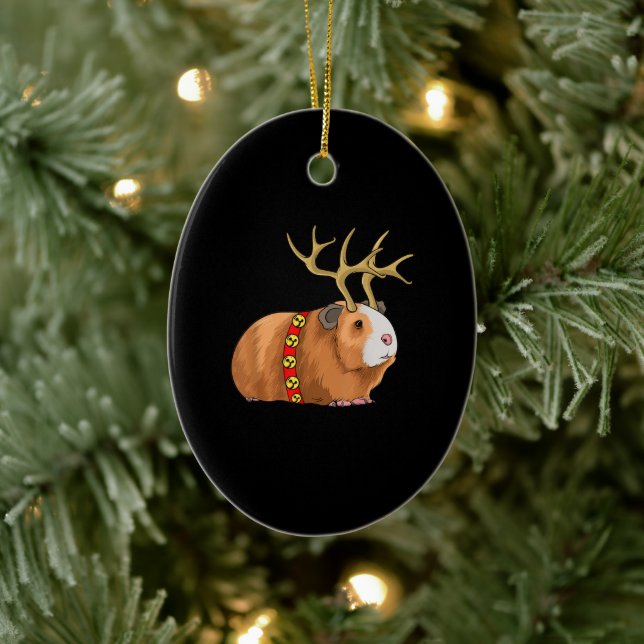 Weihnachtsferentin aus der Guinea Kawaii mit Keramik Ornament (Baum)