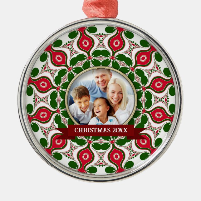 Weihnachtsferien - Familienbehalt Ornament Aus Metall (Vorne)