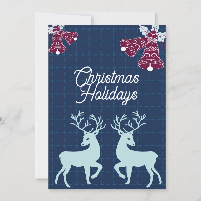 Weihnachtsferien Feiertagskarte (Vorderseite)