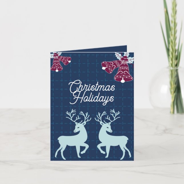 Weihnachtsferien Feiertagskarte (Vorderseite)