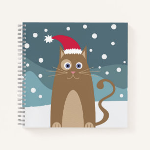Weihnachtsferien - Katze Notizbuch