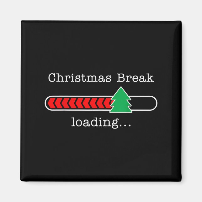 Weihnachtsferien lustig Weihnachten Feiertag Lehre Magnet (Vorne)