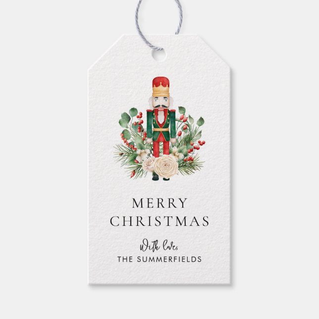 Weihnachtsferien Nussknacker Skript Geschenkanhänger (Vorderseite)