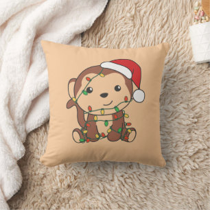 Weihnachtsferien-Pille von Affen Kissen