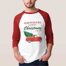 Weihnachtsferien Red Truck Matching Family