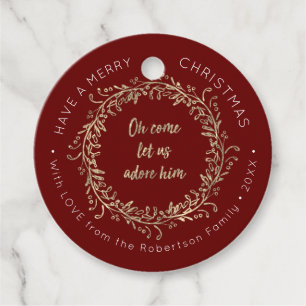 Weihnachtsferien-Rose Gold Glitzer Script w Name Geschenkanhänger