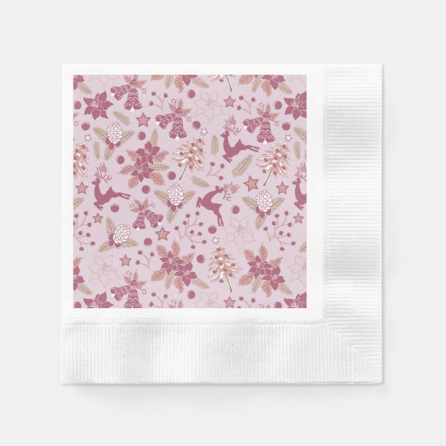 Weihnachtsferien Serviette (Vorderseite)