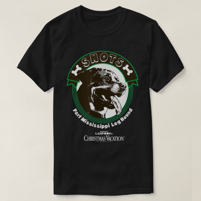 Weihnachtsferien Snots Mississippi Leg Hound T-Shirt (Design vorne)