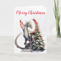 Weihnachtsferien Winter Drache Baum