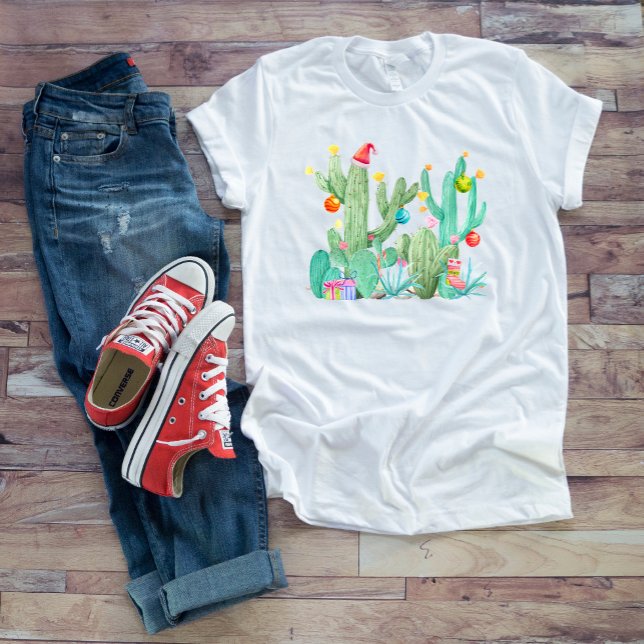 Weihnachtsferien Wüste Kakteen Cacti Südwesten T-Shirt (Von Creator hochgeladen)
