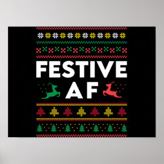 Weihnachtsfest AF Weihnachten Weihnachtsfeiertage  Poster
