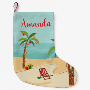 Weihnachtsfest am Strand Kleiner Weihnachtsstrumpf
