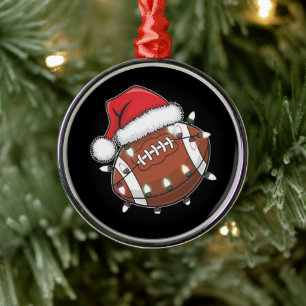 Weihnachtsfest American Football Lover Ornament Aus Metall