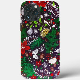 Weihnachtsfest Botanischer Wald Case-Mate iPhone Hülle