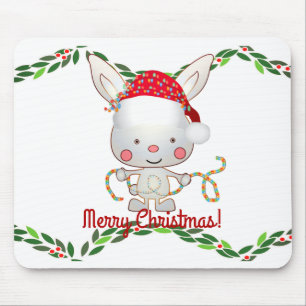 Weihnachtsfest Bunny Mousepad