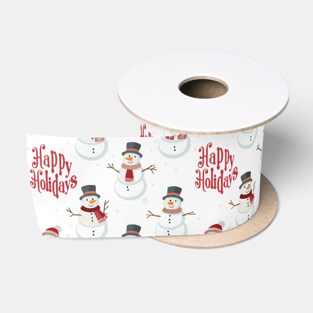 Weihnachtsfest Custom Satin Ribbon Satinband (Spule)