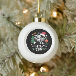 Weihnachtsfest der Lieblings-Physiotherapie-Mannsc Keramik Kugel-Ornament
