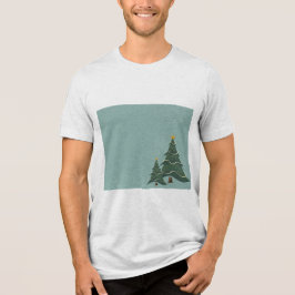 Weihnachtsfest der Männer Tri-Blend Shirt