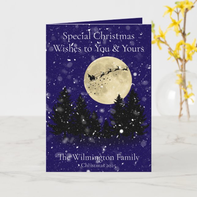 Weihnachtsfest Familie Weihnachtsabbruch Karte (Gelbe Blume)