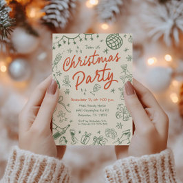 Weihnachtsfest, Feiertag, Party Einladung