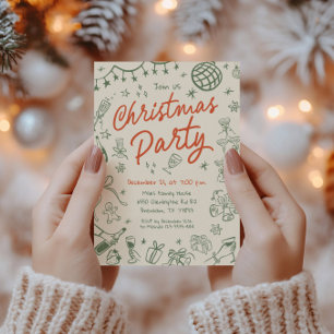 Weihnachtsfest, Feiertag, Party Einladung