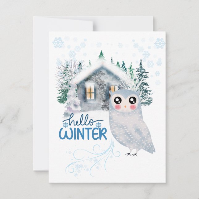 Weihnachtsfest Feiertagskarte (Vorderseite)