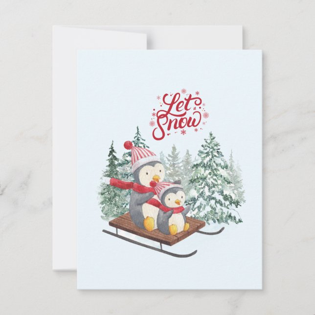 Weihnachtsfest Feiertagskarte (Vorderseite)