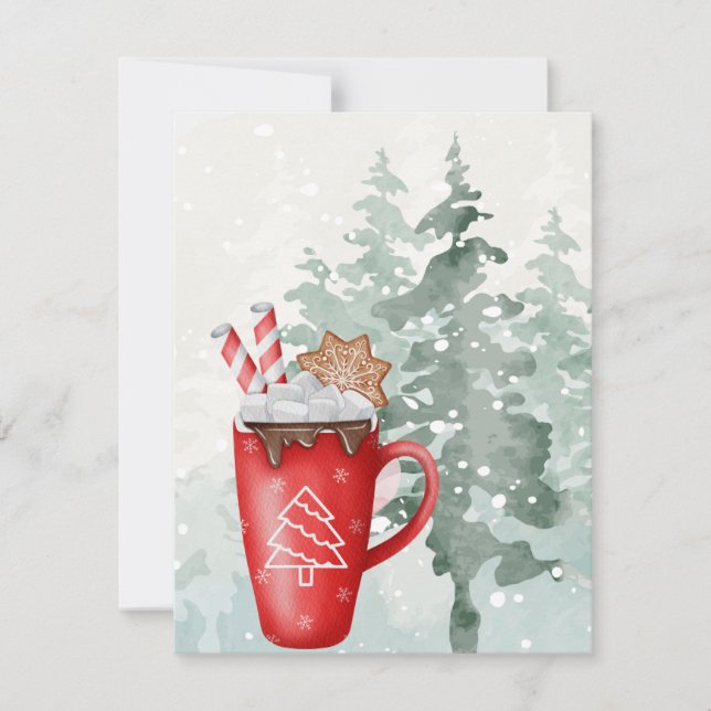 Weihnachtsfest Feiertagskarte (Vorderseite)